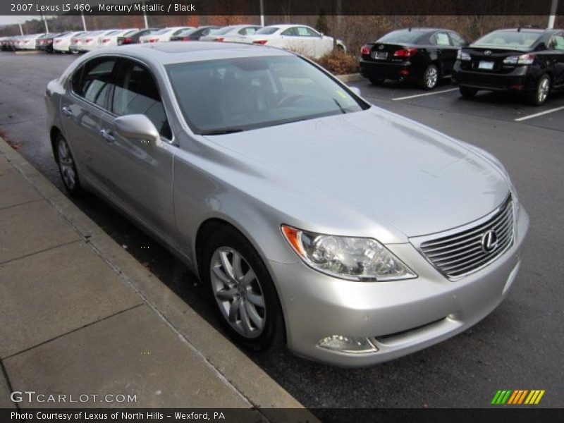 Mercury Metallic / Black 2007 Lexus LS 460