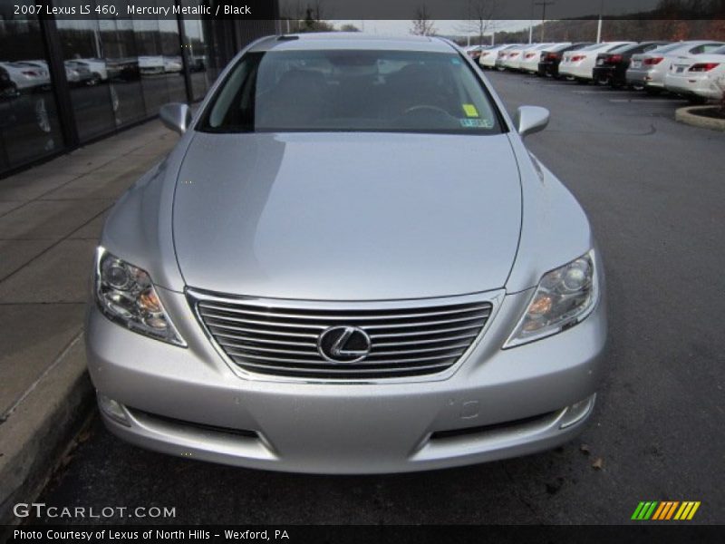 Mercury Metallic / Black 2007 Lexus LS 460