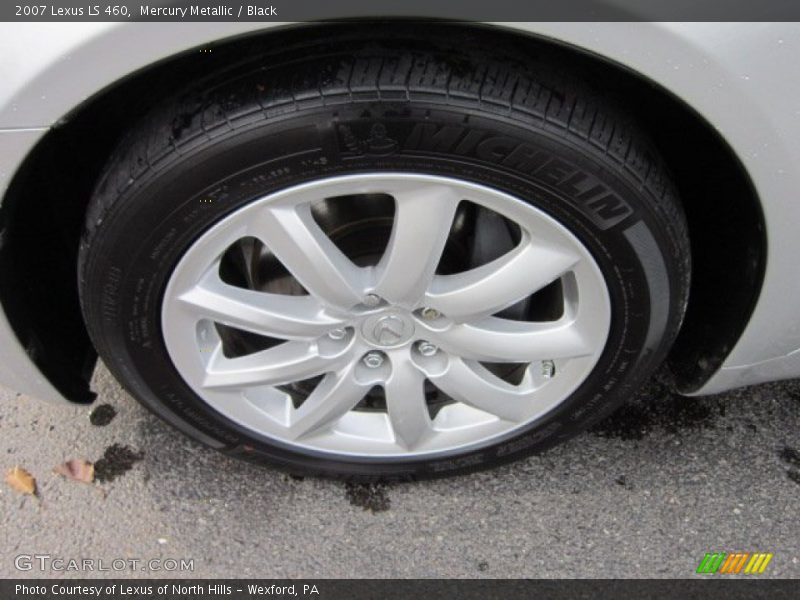 Mercury Metallic / Black 2007 Lexus LS 460