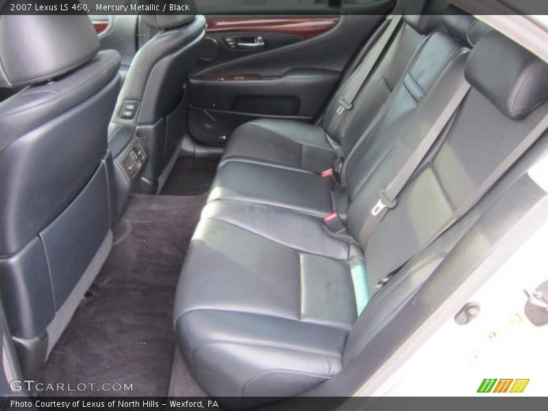 Mercury Metallic / Black 2007 Lexus LS 460