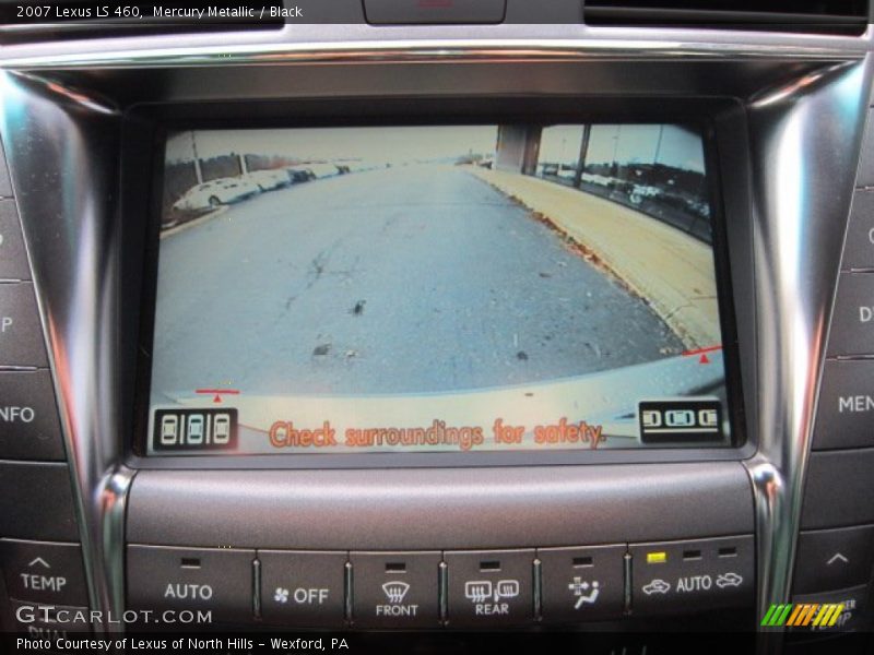 Mercury Metallic / Black 2007 Lexus LS 460