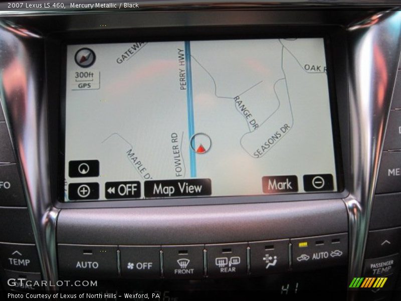Mercury Metallic / Black 2007 Lexus LS 460