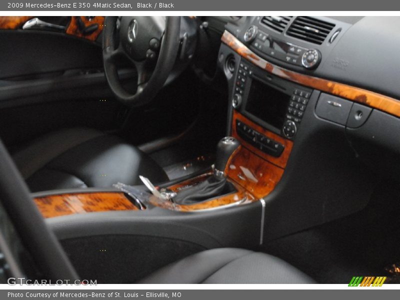 Black / Black 2009 Mercedes-Benz E 350 4Matic Sedan