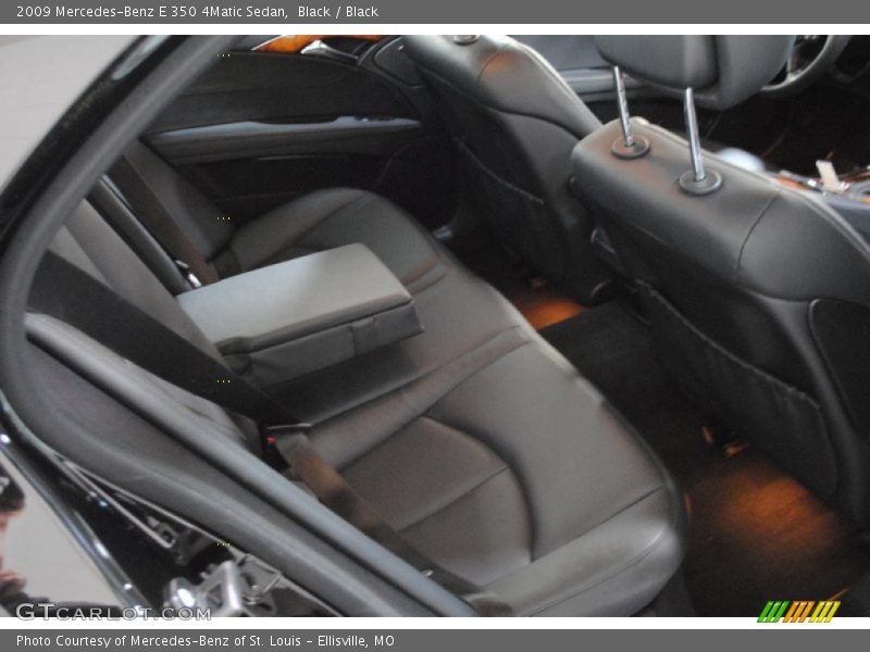 Black / Black 2009 Mercedes-Benz E 350 4Matic Sedan
