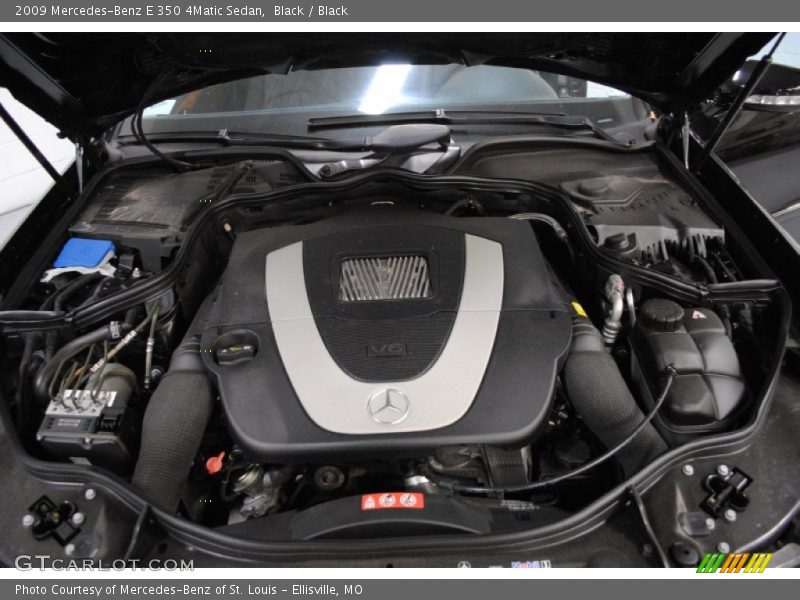 Black / Black 2009 Mercedes-Benz E 350 4Matic Sedan