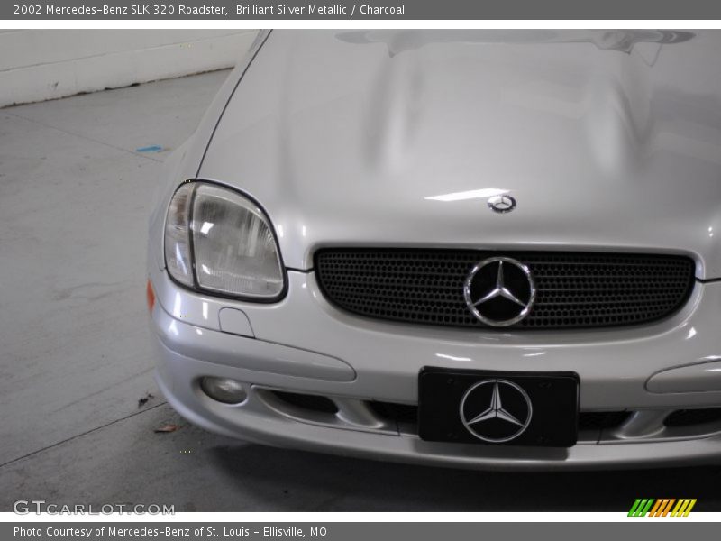 Brilliant Silver Metallic / Charcoal 2002 Mercedes-Benz SLK 320 Roadster