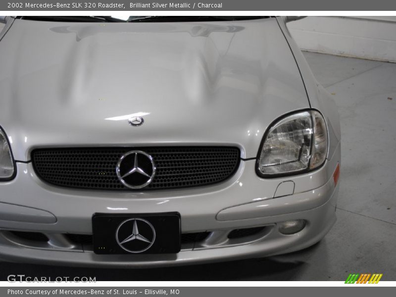 Brilliant Silver Metallic / Charcoal 2002 Mercedes-Benz SLK 320 Roadster