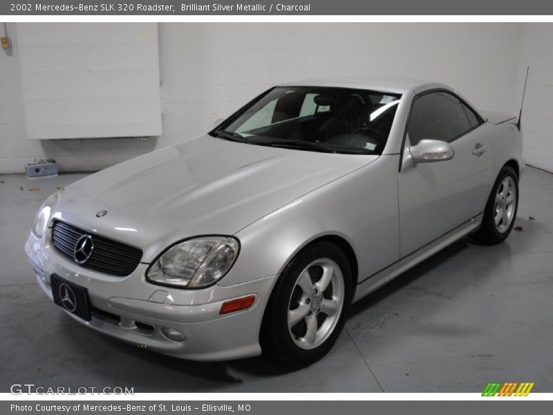 Brilliant Silver Metallic / Charcoal 2002 Mercedes-Benz SLK 320 Roadster