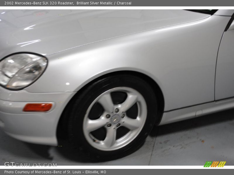 Brilliant Silver Metallic / Charcoal 2002 Mercedes-Benz SLK 320 Roadster