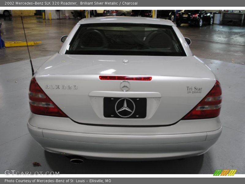 Brilliant Silver Metallic / Charcoal 2002 Mercedes-Benz SLK 320 Roadster