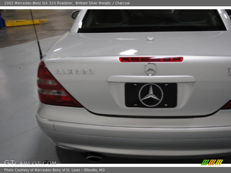 Brilliant Silver Metallic / Charcoal 2002 Mercedes-Benz SLK 320 Roadster