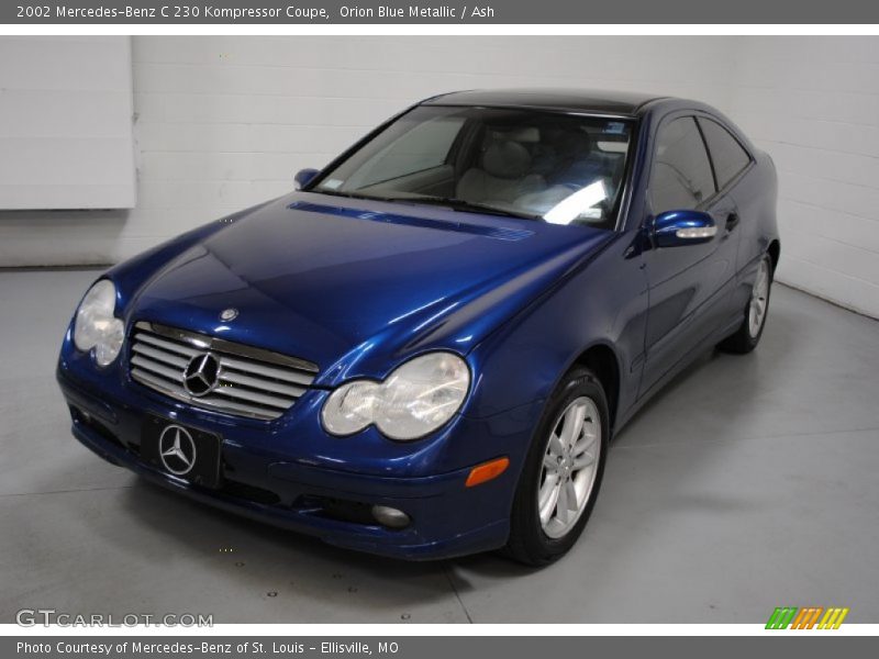 Orion Blue Metallic / Ash 2002 Mercedes-Benz C 230 Kompressor Coupe