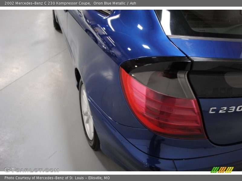 Orion Blue Metallic / Ash 2002 Mercedes-Benz C 230 Kompressor Coupe