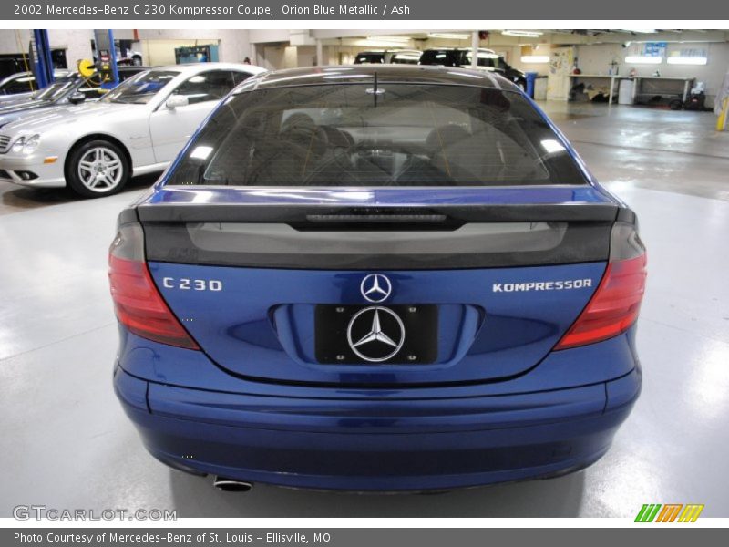 Orion Blue Metallic / Ash 2002 Mercedes-Benz C 230 Kompressor Coupe