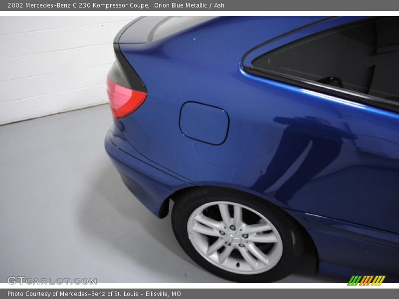 Orion Blue Metallic / Ash 2002 Mercedes-Benz C 230 Kompressor Coupe