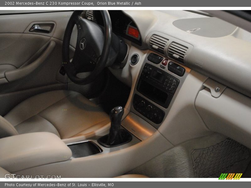 Orion Blue Metallic / Ash 2002 Mercedes-Benz C 230 Kompressor Coupe