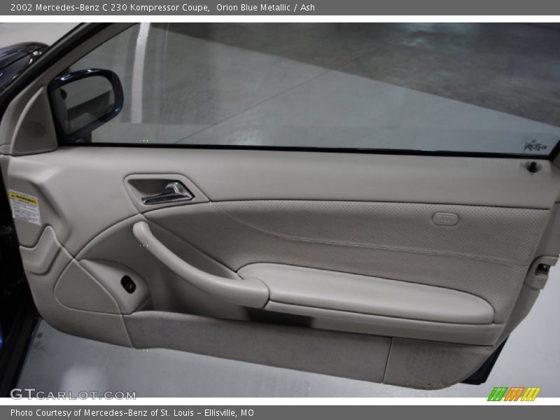 Orion Blue Metallic / Ash 2002 Mercedes-Benz C 230 Kompressor Coupe