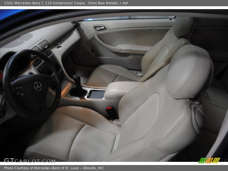Orion Blue Metallic / Ash 2002 Mercedes-Benz C 230 Kompressor Coupe