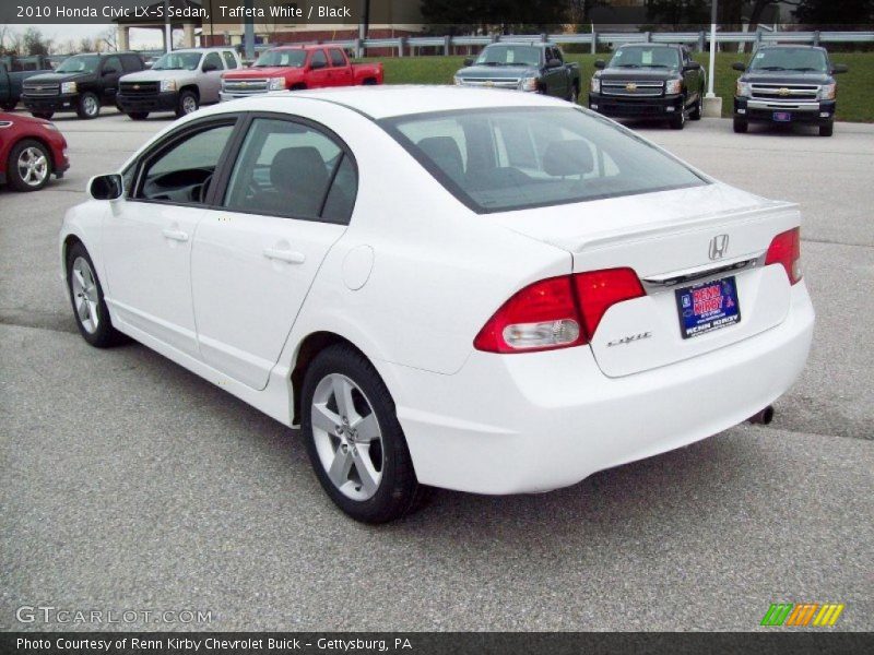 Taffeta White / Black 2010 Honda Civic LX-S Sedan