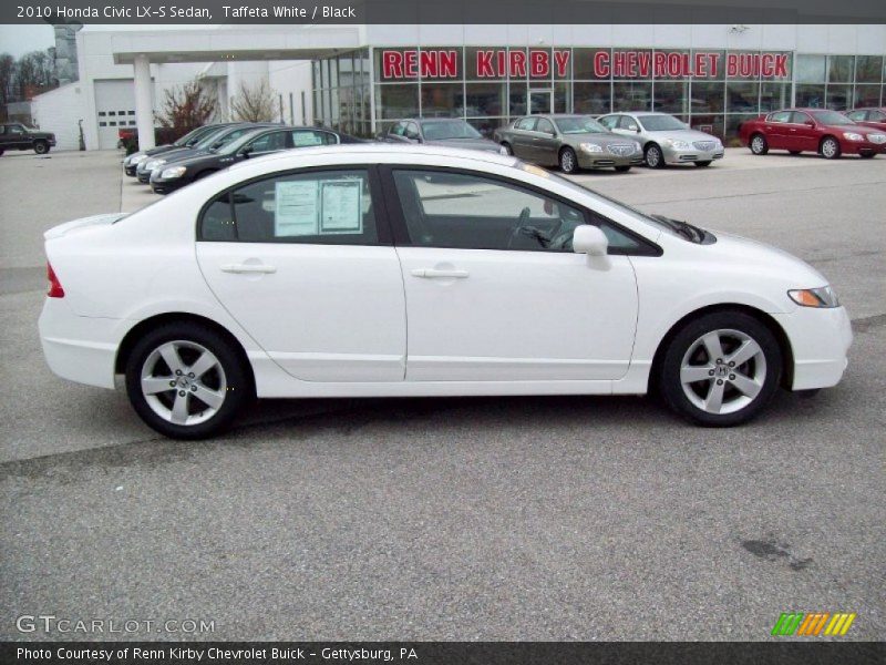 Taffeta White / Black 2010 Honda Civic LX-S Sedan