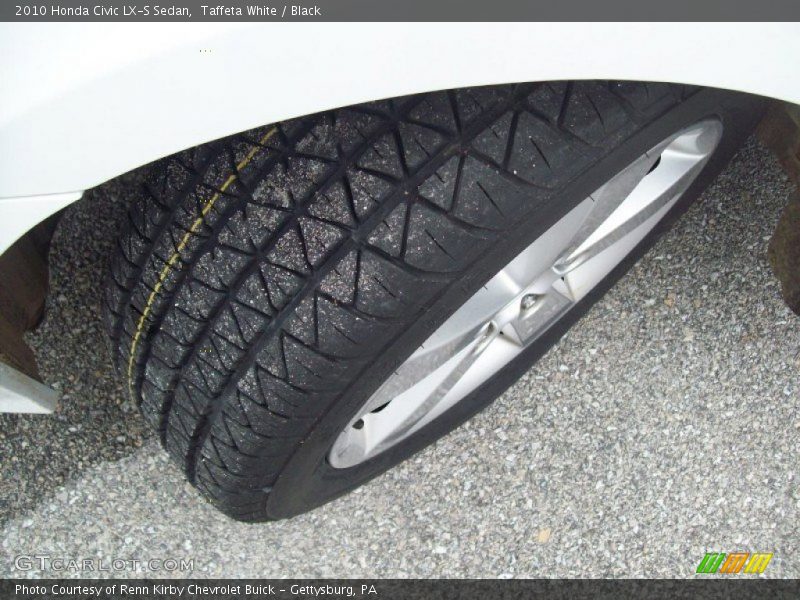 Taffeta White / Black 2010 Honda Civic LX-S Sedan