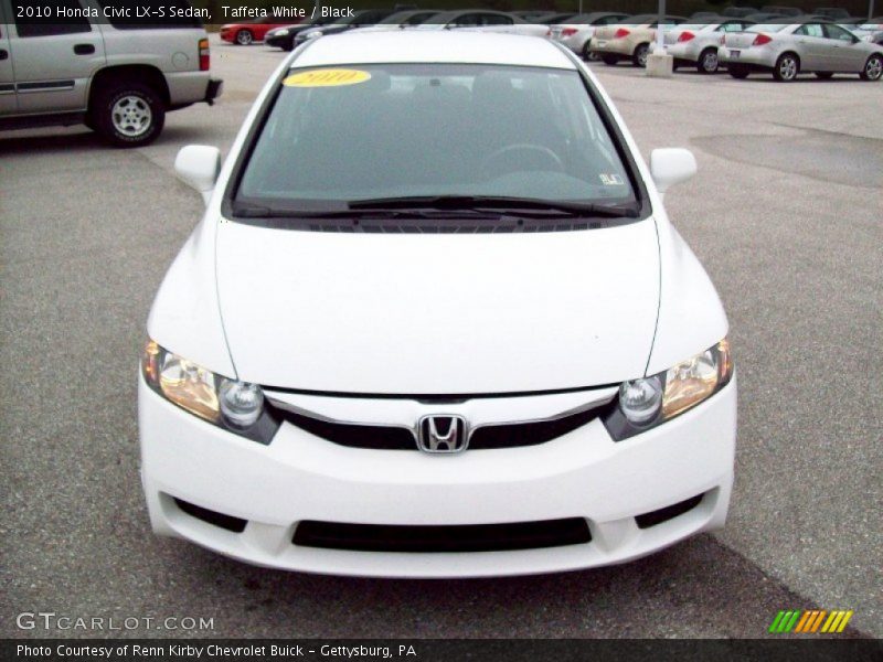Taffeta White / Black 2010 Honda Civic LX-S Sedan