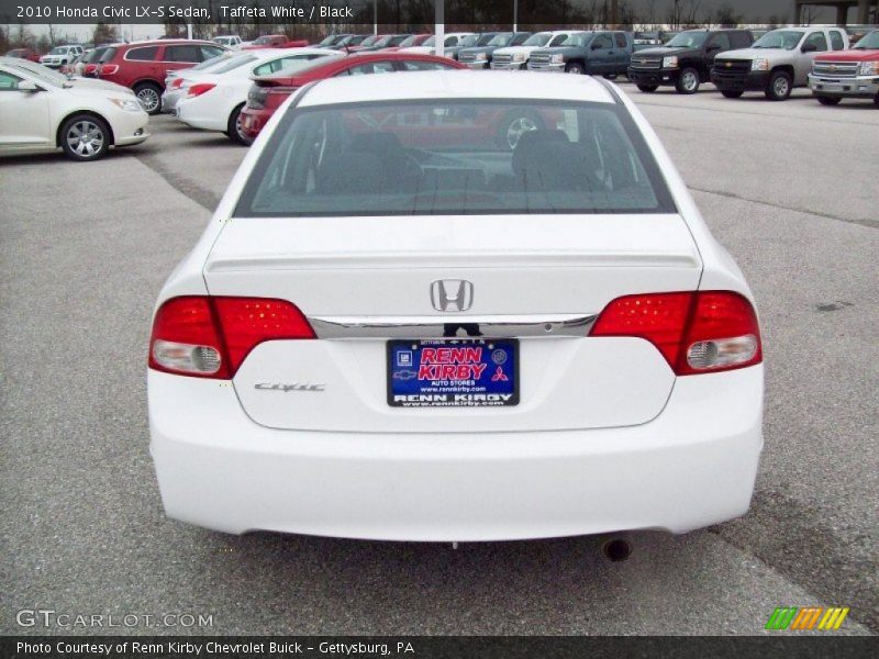 Taffeta White / Black 2010 Honda Civic LX-S Sedan