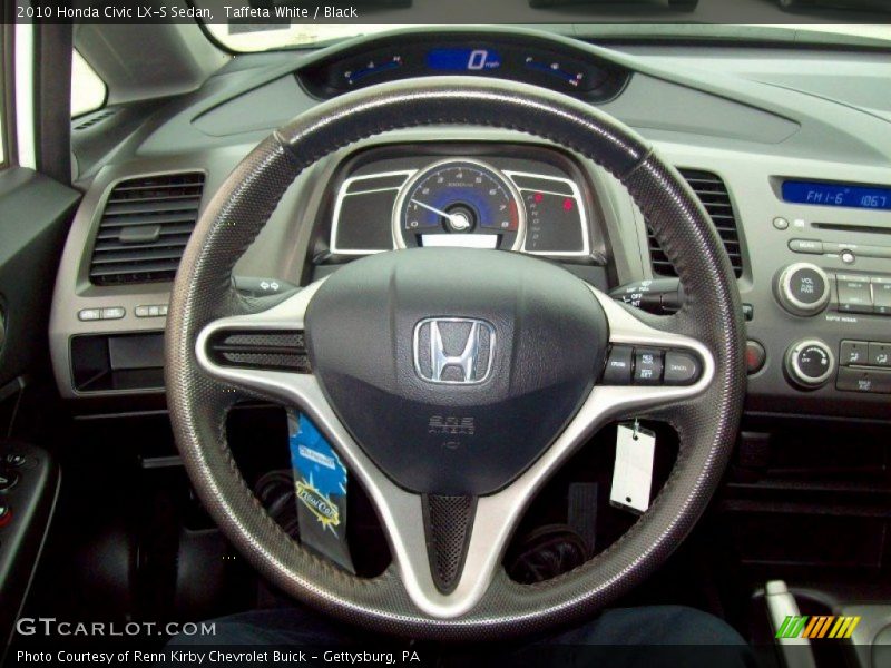 Taffeta White / Black 2010 Honda Civic LX-S Sedan