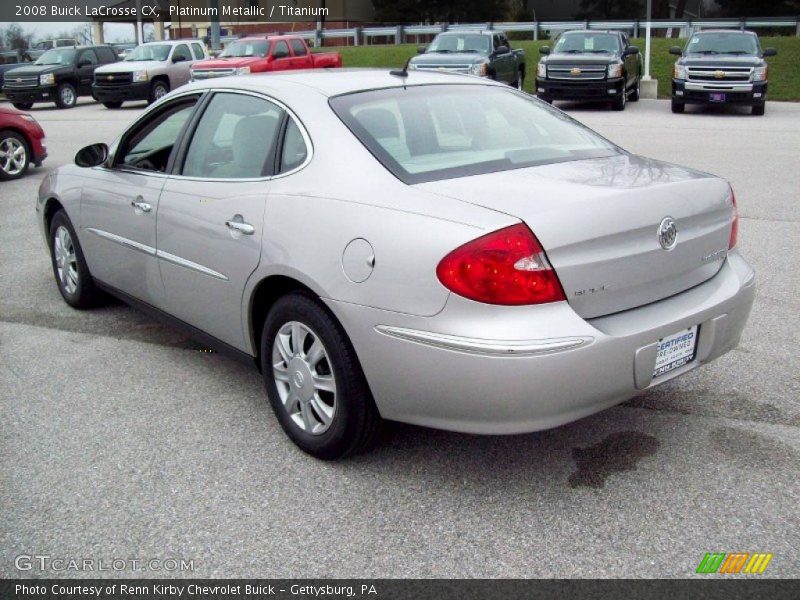 Platinum Metallic / Titanium 2008 Buick LaCrosse CX