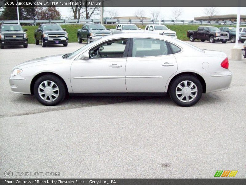 Platinum Metallic / Titanium 2008 Buick LaCrosse CX