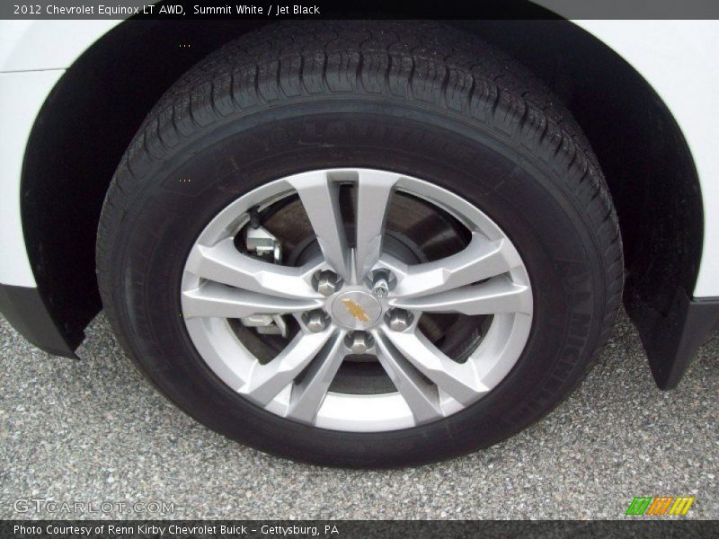 Summit White / Jet Black 2012 Chevrolet Equinox LT AWD