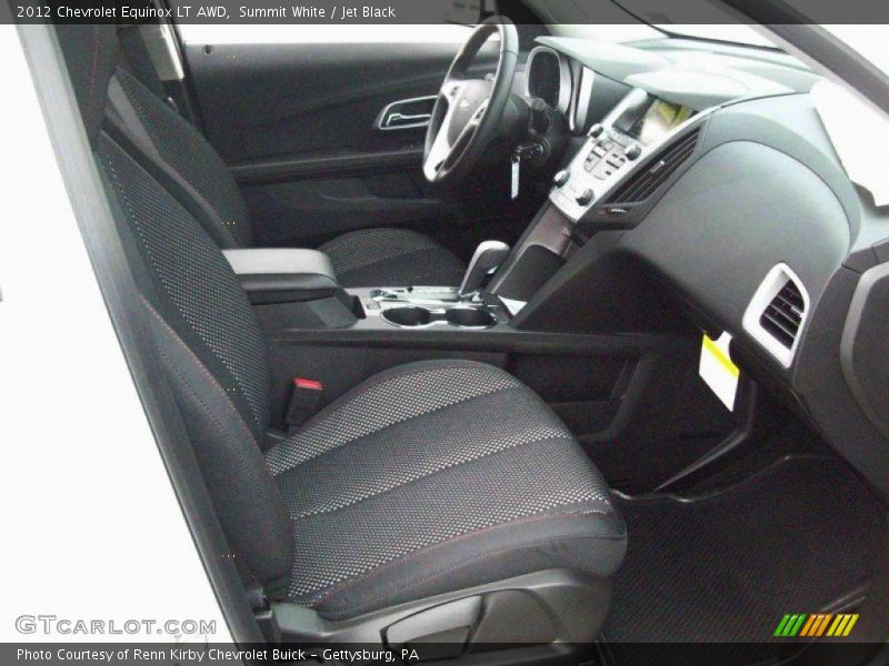 Summit White / Jet Black 2012 Chevrolet Equinox LT AWD