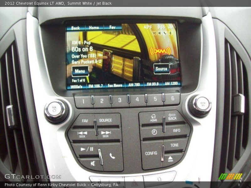 Summit White / Jet Black 2012 Chevrolet Equinox LT AWD