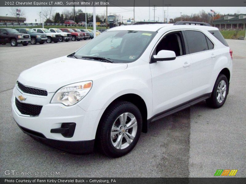 Summit White / Jet Black 2012 Chevrolet Equinox LT AWD