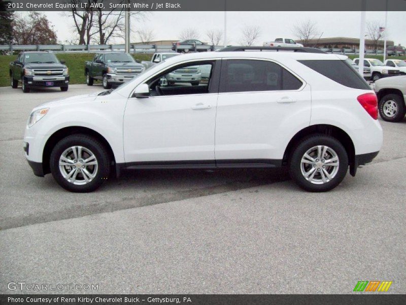 Summit White / Jet Black 2012 Chevrolet Equinox LT AWD