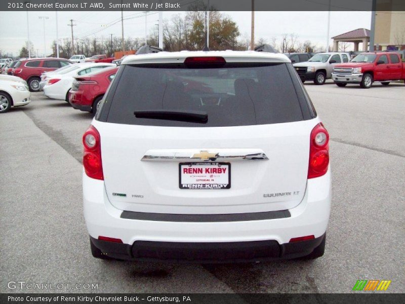 Summit White / Jet Black 2012 Chevrolet Equinox LT AWD