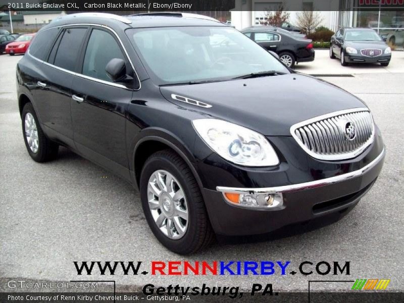 Carbon Black Metallic / Ebony/Ebony 2011 Buick Enclave CXL
