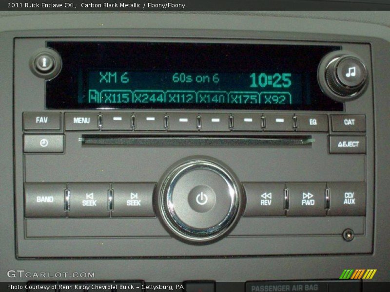 Carbon Black Metallic / Ebony/Ebony 2011 Buick Enclave CXL