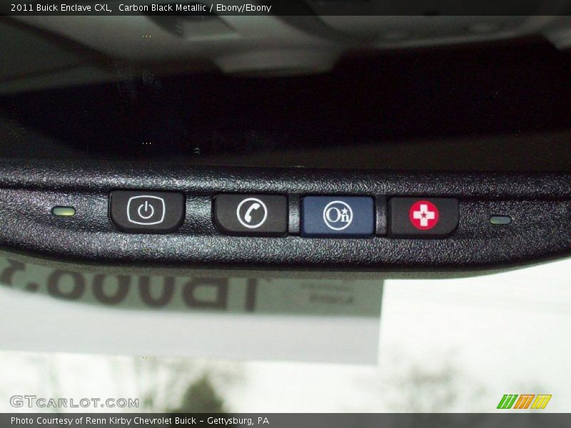 Carbon Black Metallic / Ebony/Ebony 2011 Buick Enclave CXL