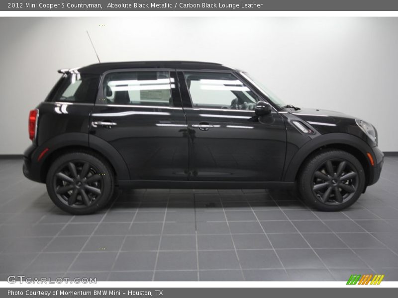Absolute Black Metallic / Carbon Black Lounge Leather 2012 Mini Cooper S Countryman