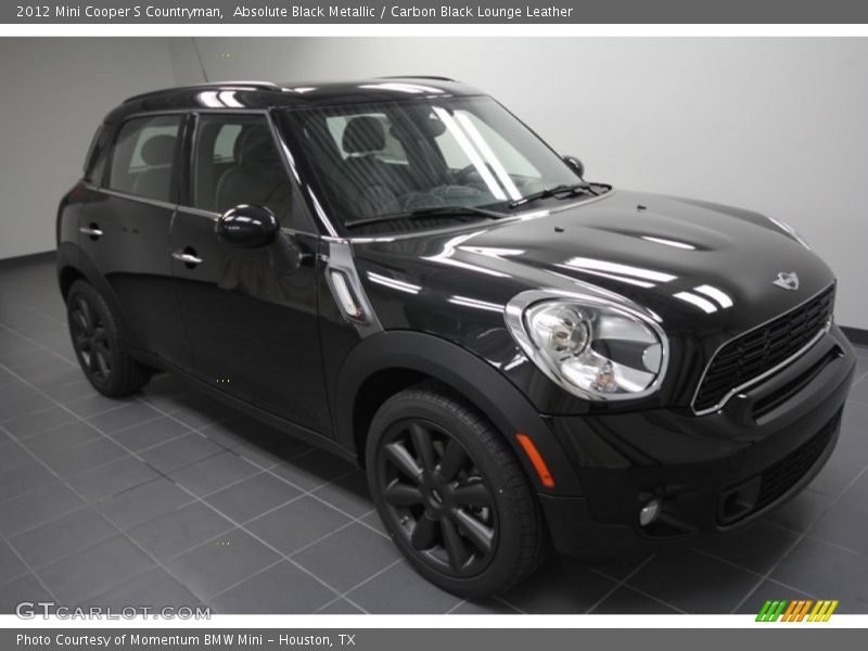 Absolute Black Metallic / Carbon Black Lounge Leather 2012 Mini Cooper S Countryman