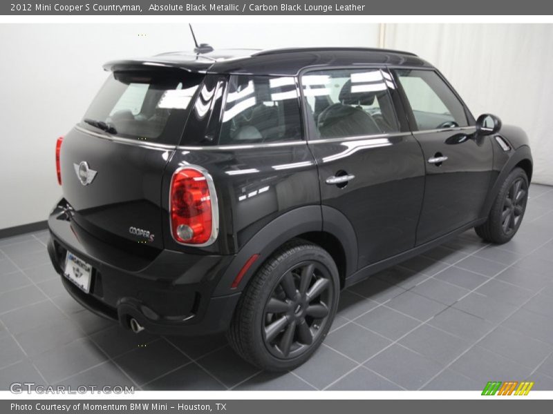 Absolute Black Metallic / Carbon Black Lounge Leather 2012 Mini Cooper S Countryman