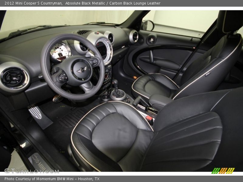 Absolute Black Metallic / Carbon Black Lounge Leather 2012 Mini Cooper S Countryman