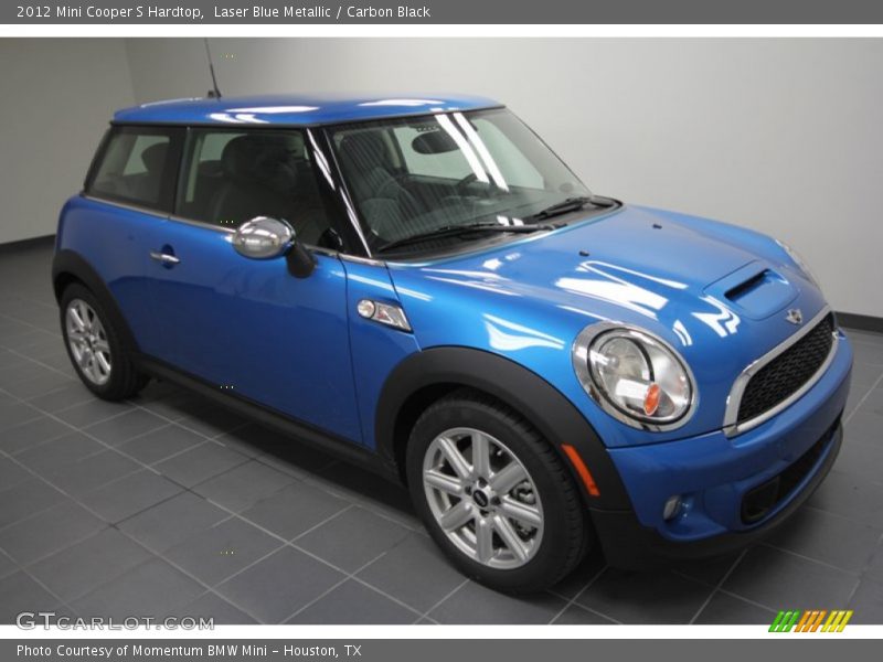 Laser Blue Metallic / Carbon Black 2012 Mini Cooper S Hardtop