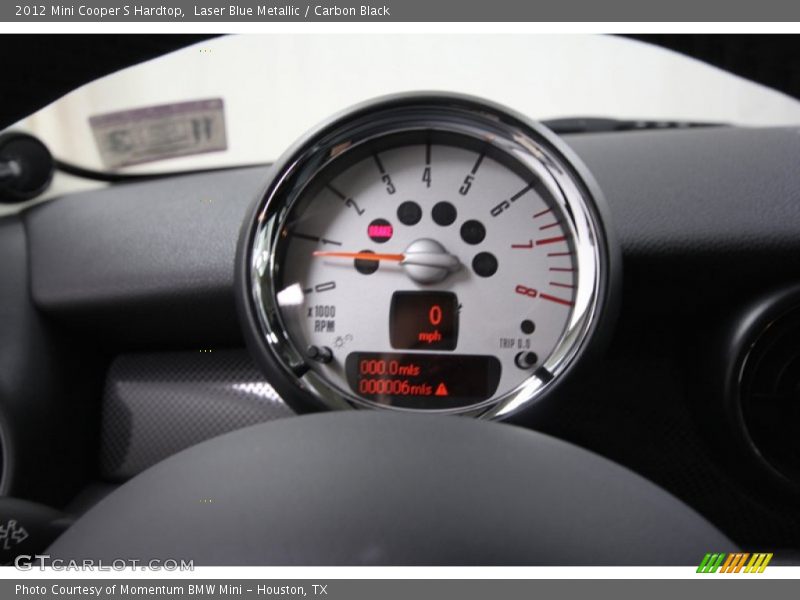 Laser Blue Metallic / Carbon Black 2012 Mini Cooper S Hardtop