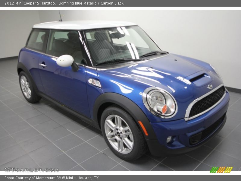 Lightning Blue Metallic / Carbon Black 2012 Mini Cooper S Hardtop