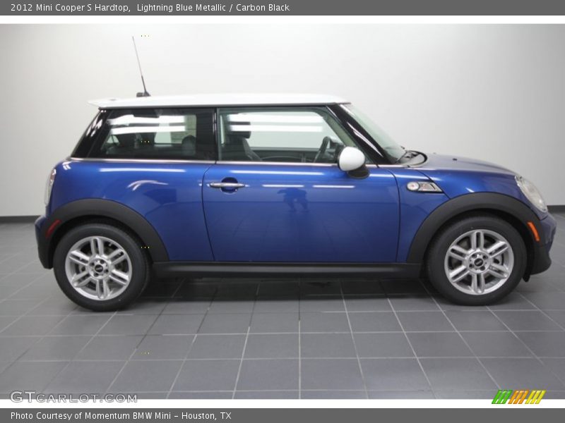 Lightning Blue Metallic / Carbon Black 2012 Mini Cooper S Hardtop