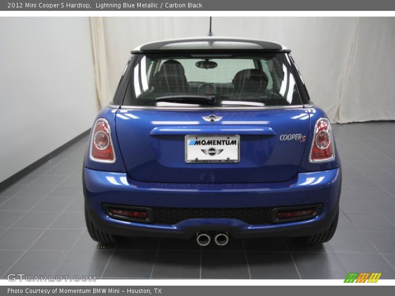 Lightning Blue Metallic / Carbon Black 2012 Mini Cooper S Hardtop