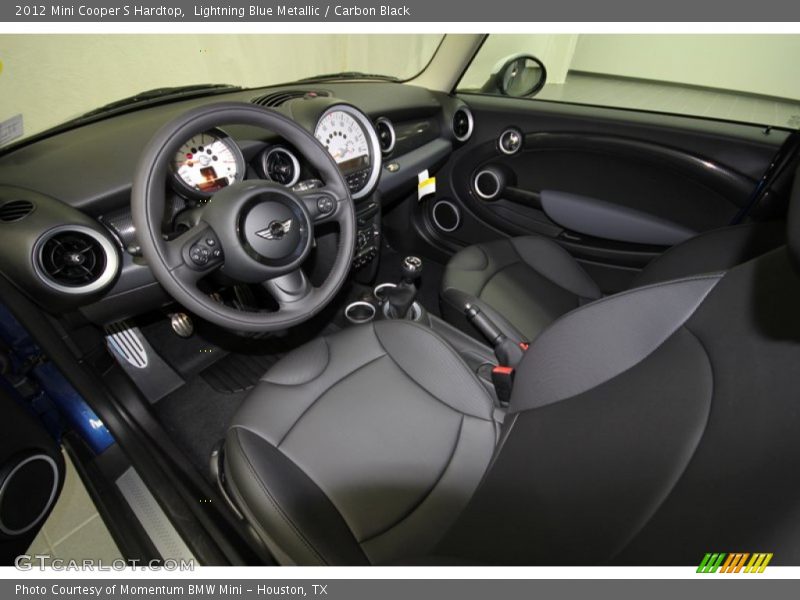 Lightning Blue Metallic / Carbon Black 2012 Mini Cooper S Hardtop