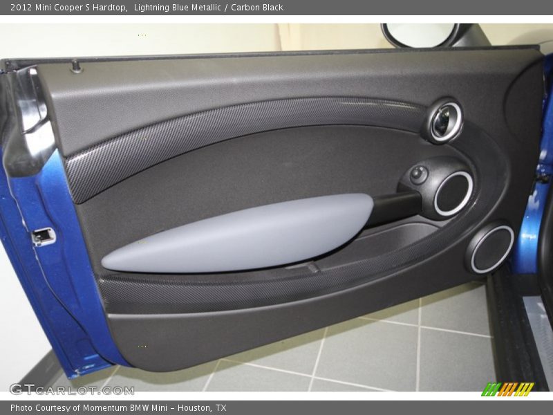Lightning Blue Metallic / Carbon Black 2012 Mini Cooper S Hardtop